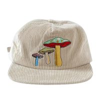white corduroy hat